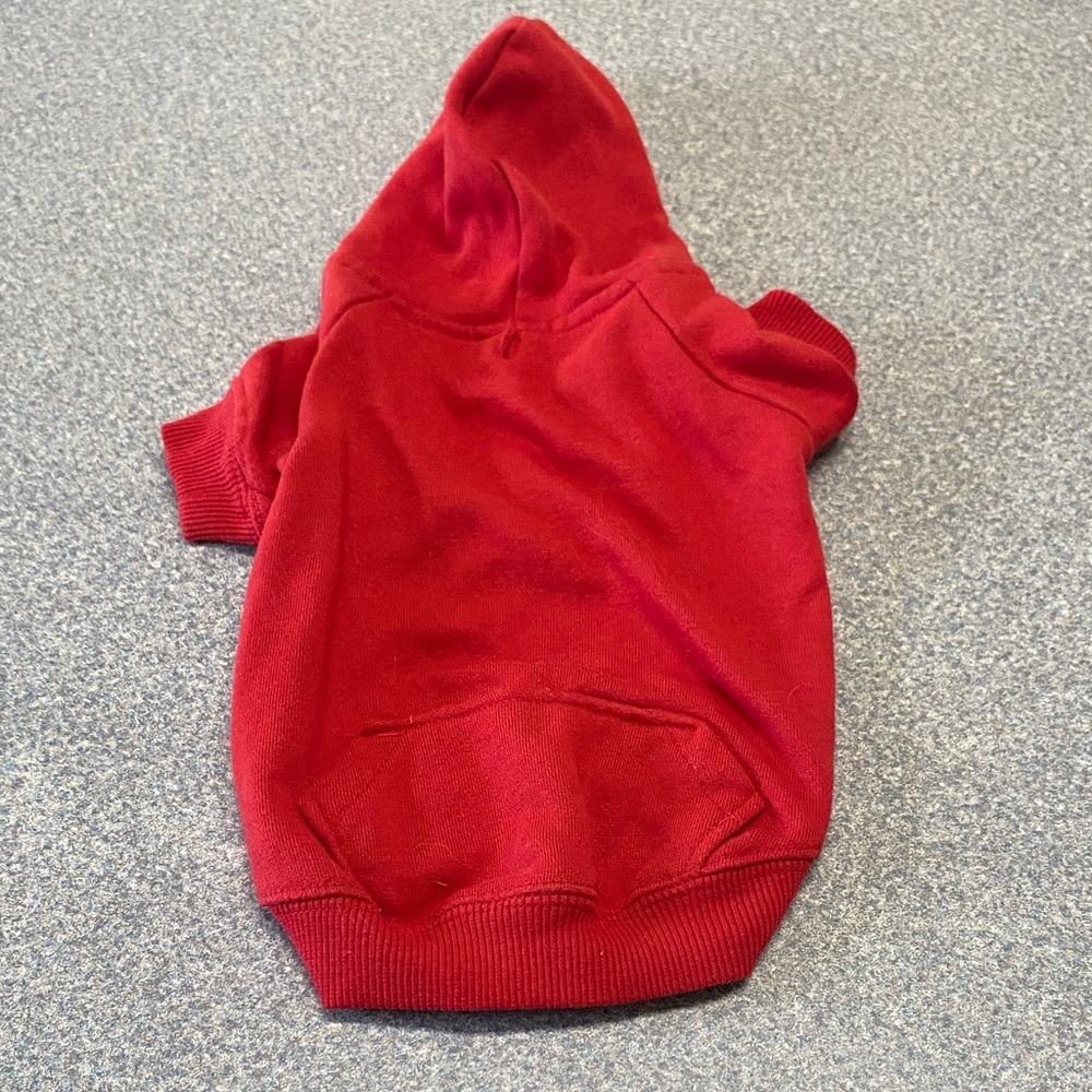 Zack & Zoey Vibrant Red Dog Hoodie